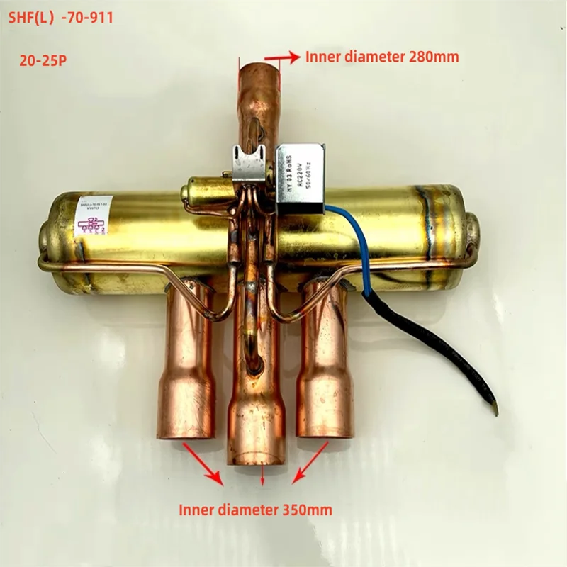 

AC220V 50/60Hz four-way Reversing Valve SHF(L)-70-911, 20-25p heat Pump Reversing Solenoid Valve for Air Condition