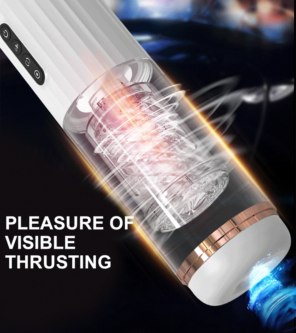 Masturbatore Rotante Succhiante per Uomo Automatico Telescopico Reale l Orale Glande Trainer Massaggio Maschio M Ora Gans ae_voghion.com