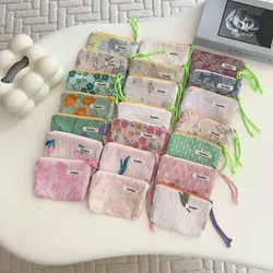 Compact Floral Women's Wallet and Mini Clutch with Coin and Card Pockets (Random color 1pcs)