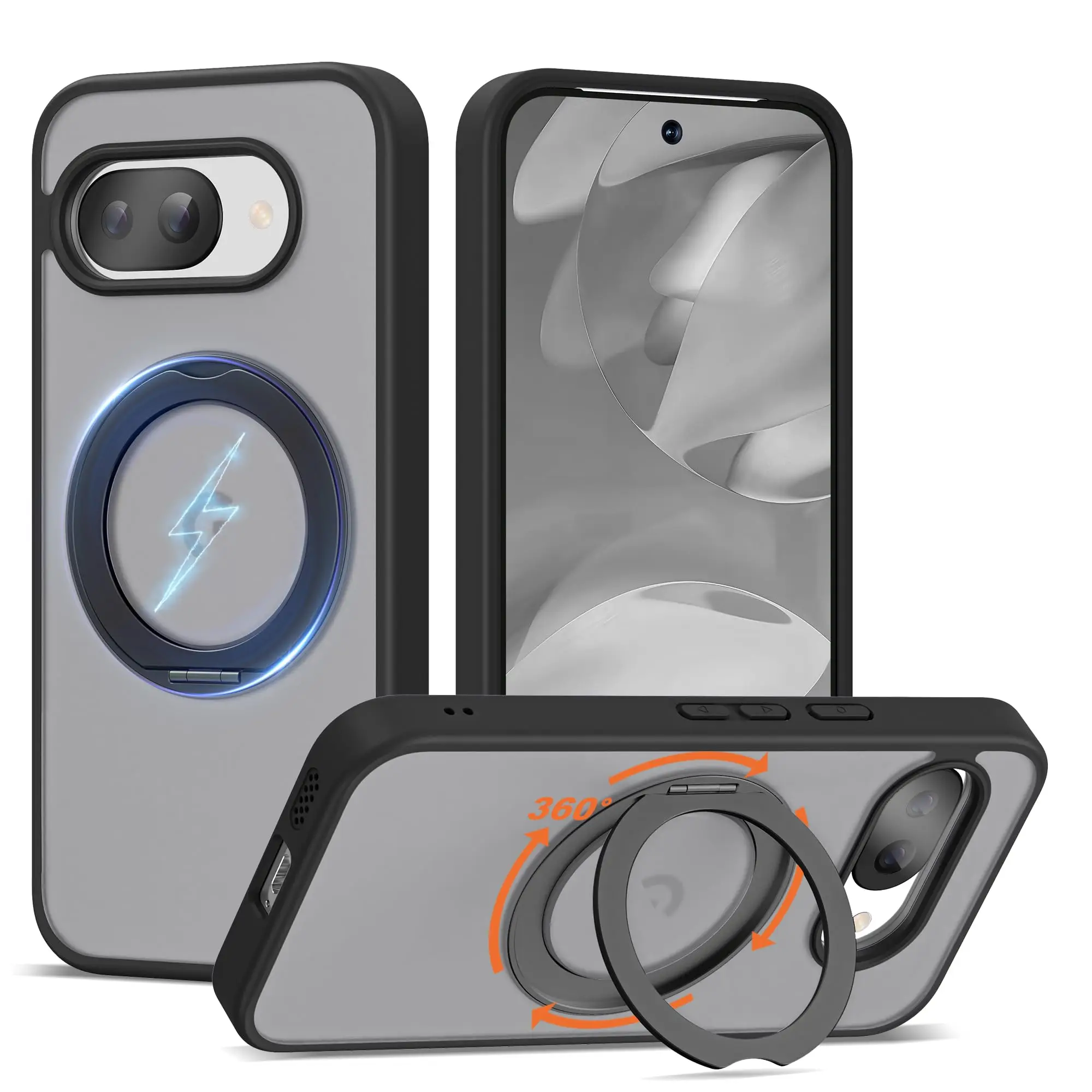 Magnetic Stand Holder for Shockproof Armor Matte Back Cover