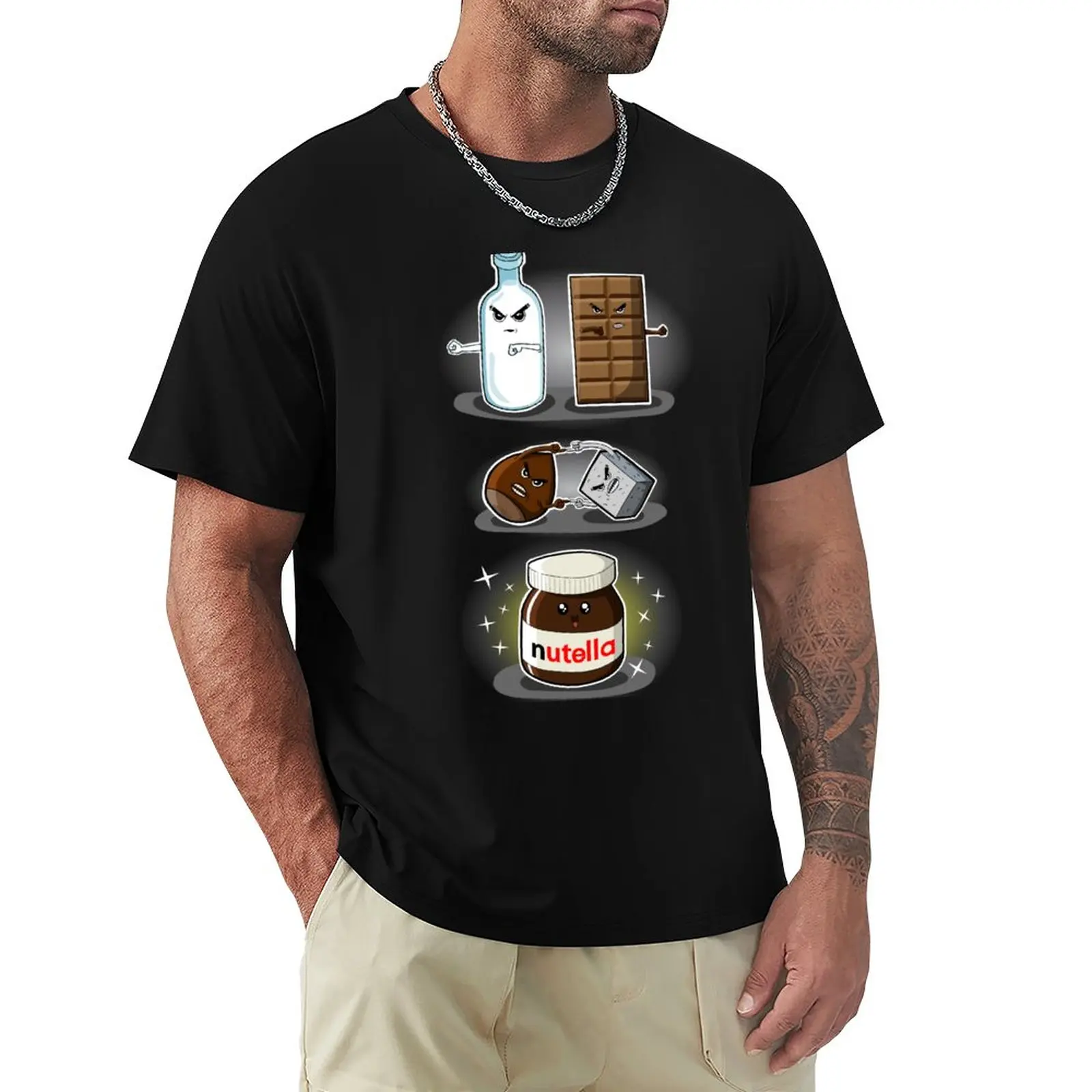 T-Shirt Nutella Fusion New Edition Magliette Anime Da Uomo