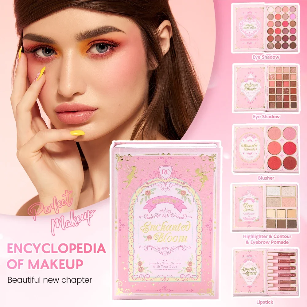 مجموعة مكياج مثالية، كتاب مكياج سحري، بما في ذلك ظ...