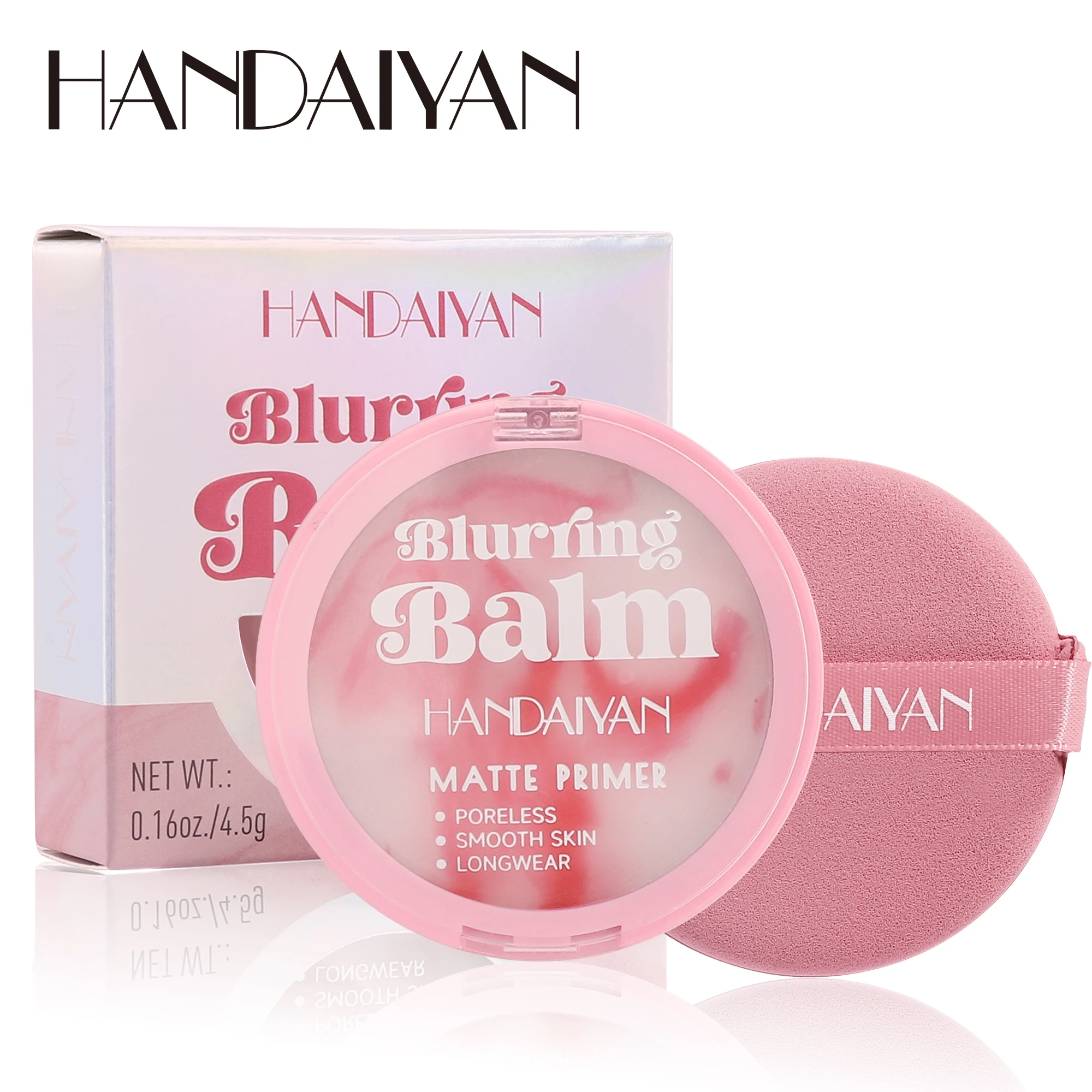 Setting powder HANDAIYAN Super Smooth Natural Setting Powder Pressed Waterproof Concealer Long-lasting Face Makeup Cosmetics