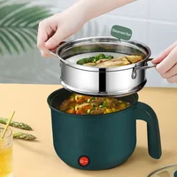 Mini cuiseur à riz électrique antiadhésif, Machine de cuisson multifonction simple/Double couche, marmite chaude pour usage domestique 1