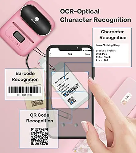Fabricante de Etiquetas Phomemo M110-impressora Térmica Portátil do Fabricante da Etiqueta de Bluetooth para o Código de Barras Roupa Joia Varejo Mailing - Imagem 6