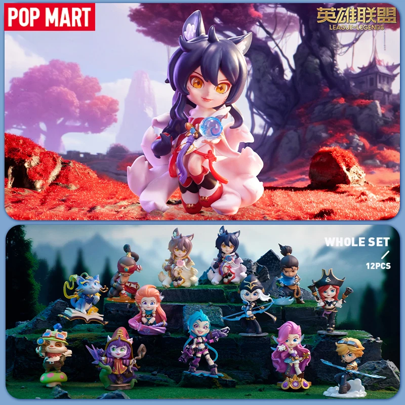 

POP MART League of Legends серия классических персонажей загадочная коробка 1 шт./12 шт. глухая коробка POPMART экшн-фигурка Jinx