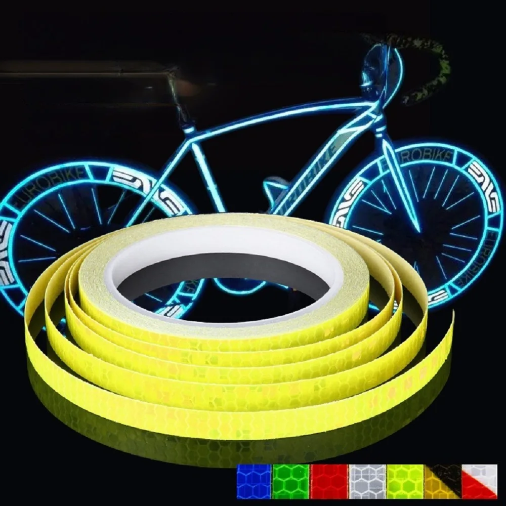 

Bike Stickers Reflective Tape Fluorescent MTB Bike Bicycle Strips Cycling MTB Tapes For Bicycle Helmet Motorcycle Scooter Tape