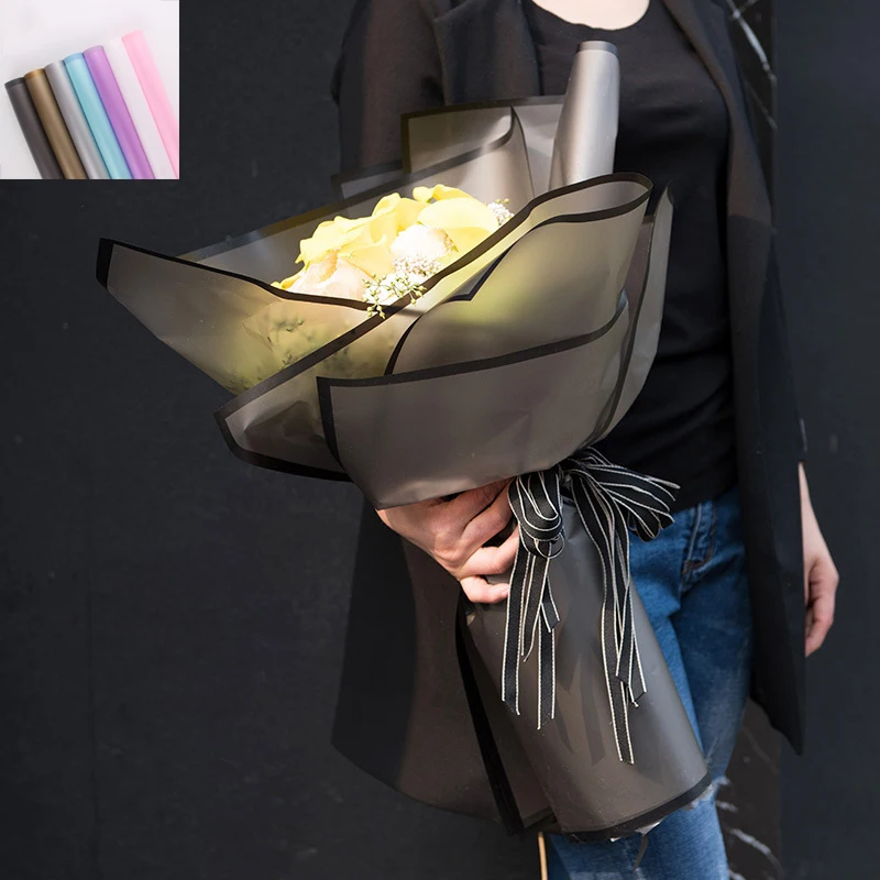 

20Pcs Bright Flower Bouquet Packaging Paper Package Florist Gift Wrapper Craft Paper DIY Handmade Material Pack Supply 60X60CM