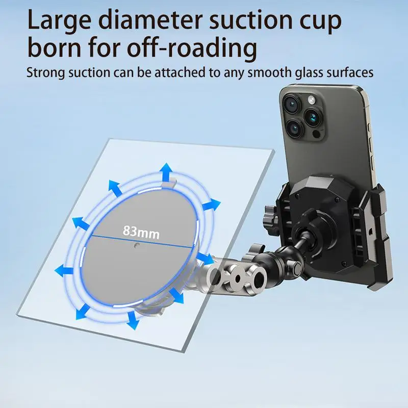 Car Phone Holder Suction Mount Multipurpose Phone Suction Mount Car Suction Phone Mount Compact Car Phone Mount Stand Cell Phone