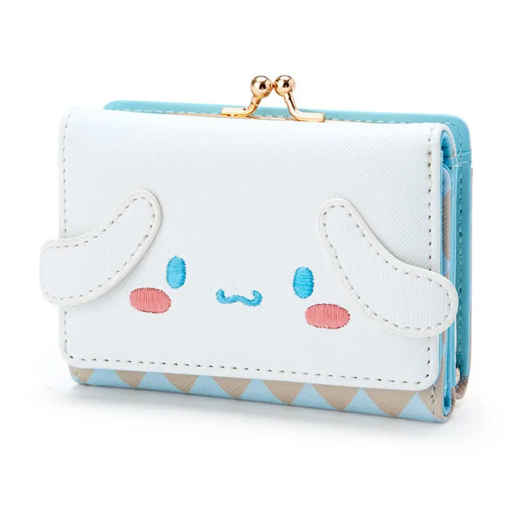 Sanrio Hello Kitty Bag Kawaii Cinnamoroll My Melody Kuromi Casual Fashion PU Leather Wallet Cute Folding Light Card Bag New