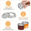 4oz Mini Mason Jars,Regular Mouth Mason Jar with Lids,Small Glass Canning Jar for Spice,Jam,Honey,Jelly,DessertDIY Candles Decor 3