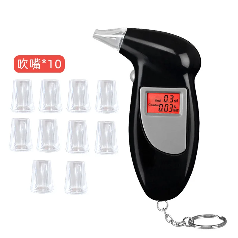 Handheld Backlight Digital Alcohol Tester Digital Alcohol Breath Tester Breathalyzer Analyzer LCD Detector Backlight Light