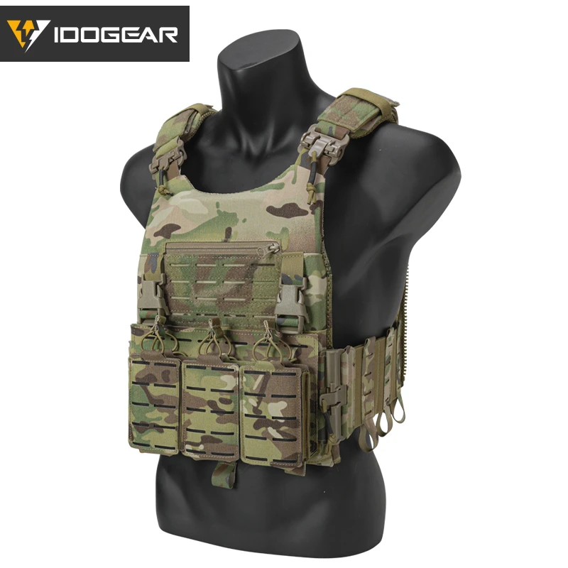 Idogear Lsr Tactical Vest Quick Release Laser Cut Plate Carrier With