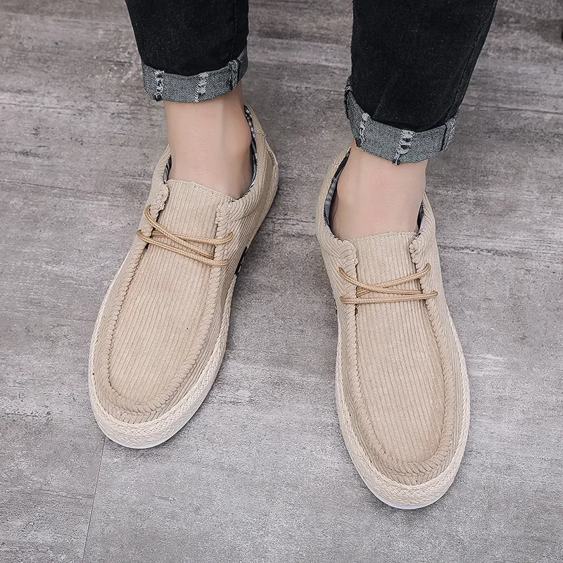 Men's Shoes Summer Breathable Lazy Casual Shoes Versatile Board Shoes Men's Cloth Shoes Sailing Shoes Men Sweat-Absorbant 5