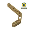 Gobricks 10Pcs High-Tech Accessories 3x7 Double Curved Arm With Shaft Bolt Hole 32009 Educational Building Blocks Technical 1