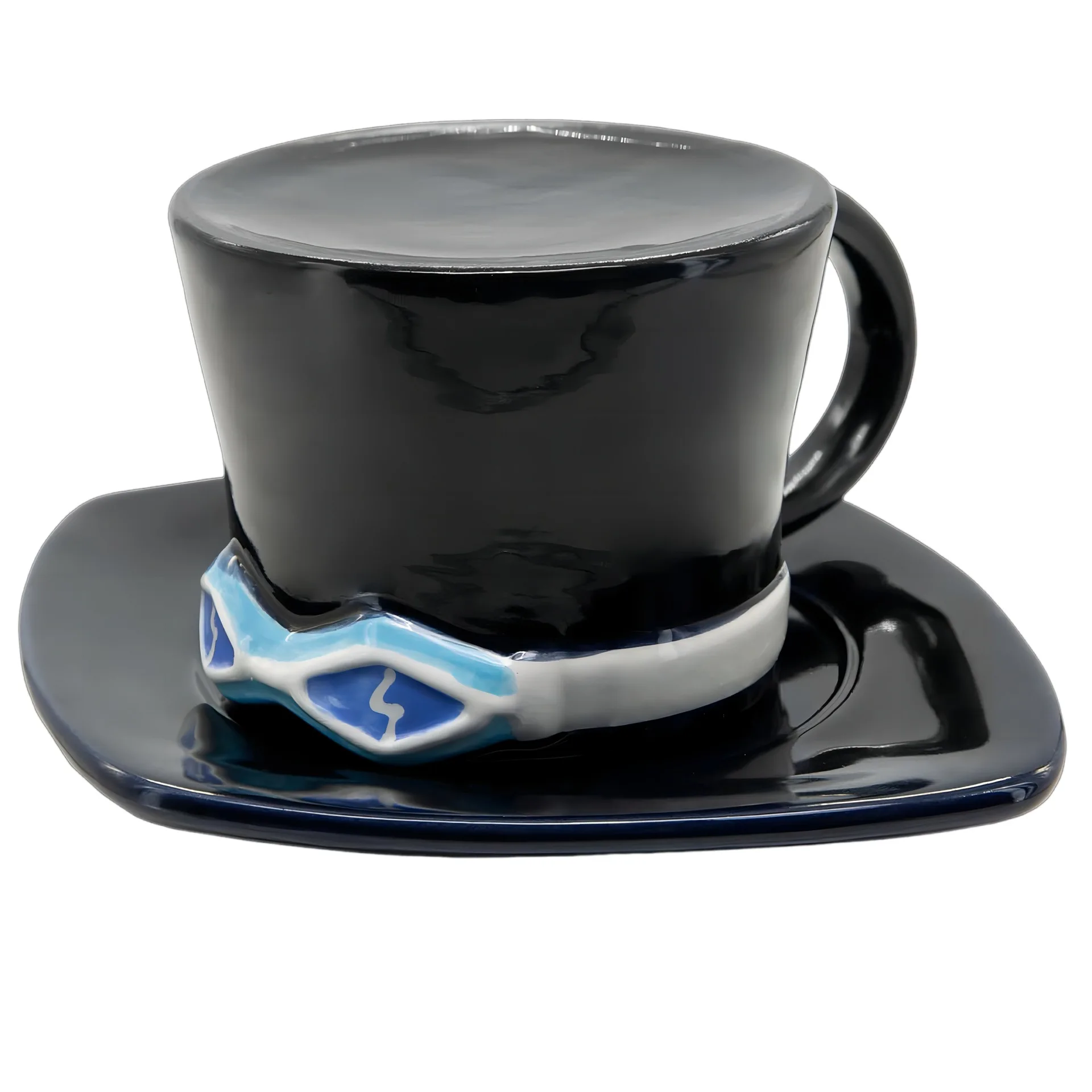 New One Piece Mug Ceramic Large Capacity Men'S Design Sense Water Cup For Home Use Road Flying Straw Hat Cup Desktop Decoration