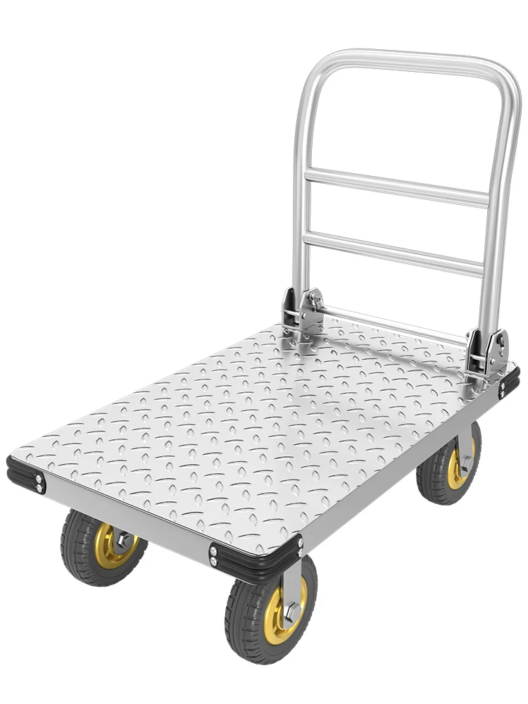 

Zl Trailer Folding Flatbed Trolley Board Push Truck Carrier