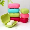 Portable Travel Soap Box Container Bathroom Acc Home Plastic Soap-Boxes with Cover Small/big Sizes Candy Color Soaps Dish Holder 1