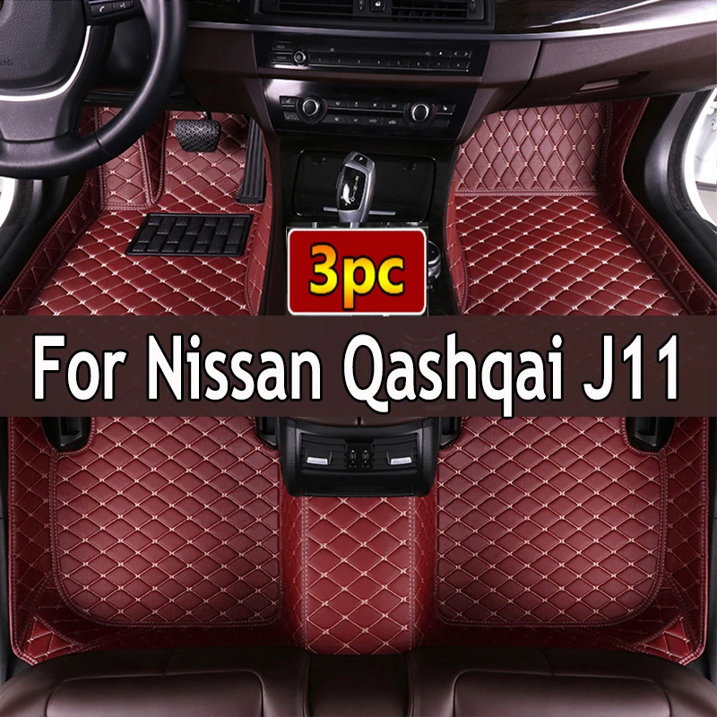 

LHD Car Floor Mats For Nissan Qashqai J11 2022 2021 2020 2019 2018 2017 2016 2015 2014 Carpets Styling Protect Accessories Rugs