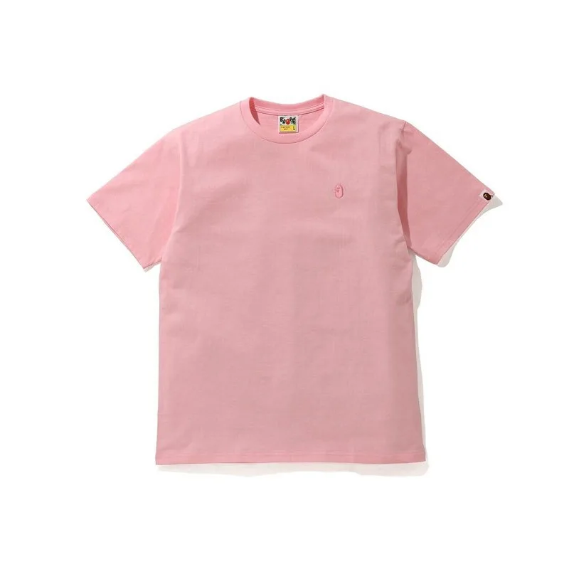 BAPE Embroidered Solid Color T-Shirt 2