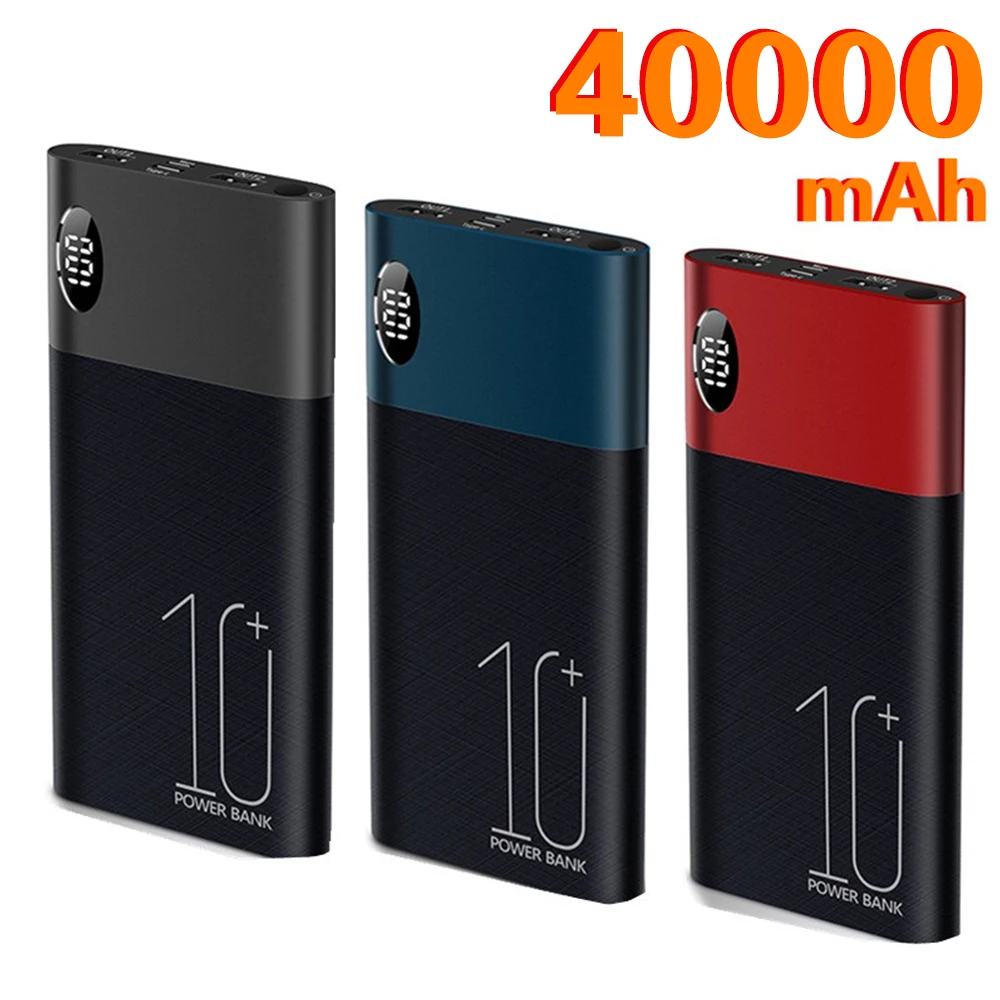 Power Bank 40000 MAh Portable Fast Charging Power Bank External Battery
