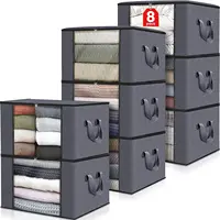 1/3pc Large Capacity Clothes Storage Bag Foldable Blanket Storage Bags Storage Containers for Organizing Bedroom Closet Clothing