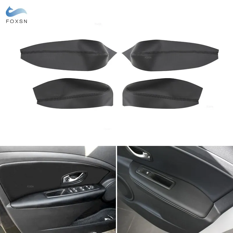 Autostoel Spleetvuller voor Renault Megane, Premium Suède Lekvrije Opvulstrip Zachte Interieur Accessoires tegen Vallende Voorwerpen 2 stuks, Black
