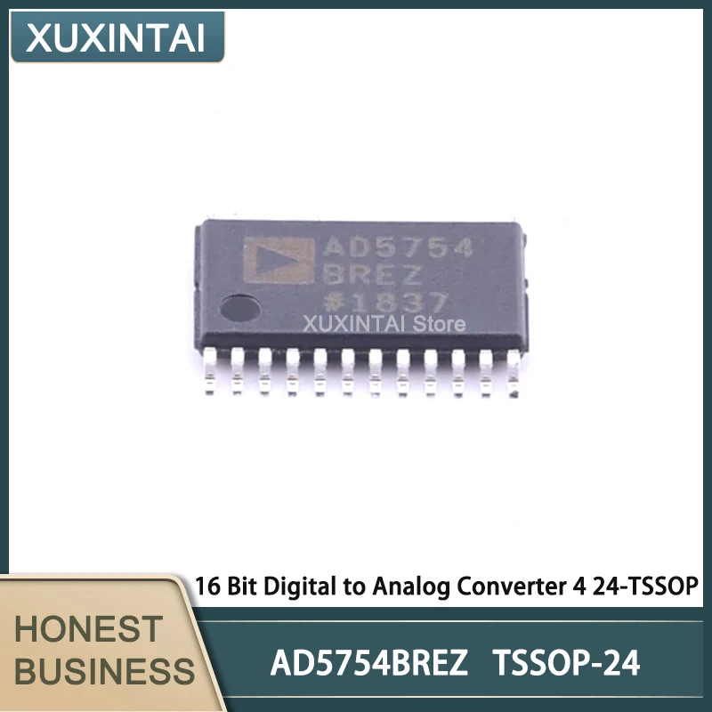 

5 шт./лот новый оригинальный AD5754BREZ AD5754 16-битный цифро-аналоговый конвертер 4 24-TSSOP-EP