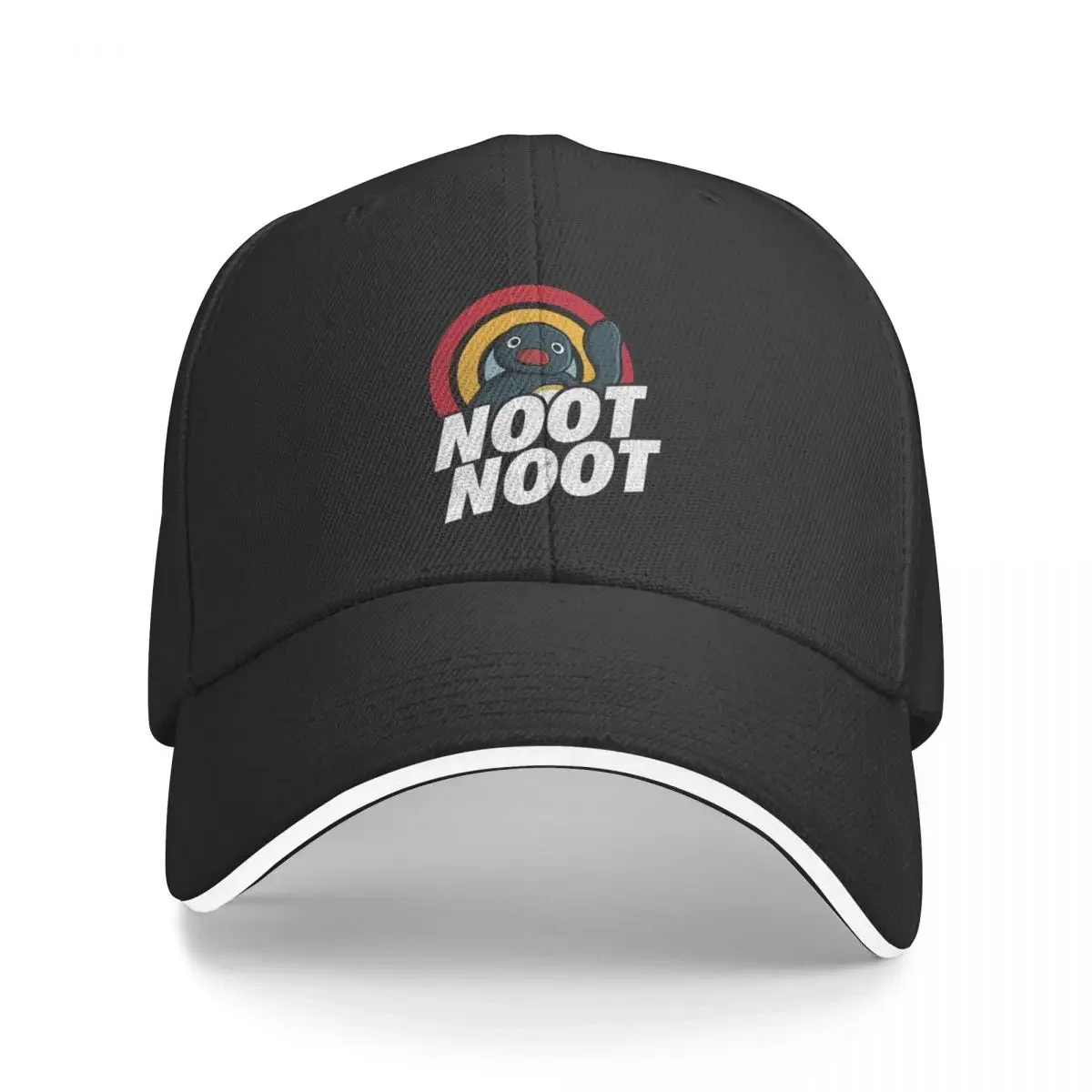 

Noot Noot Funny Penguin Vintage Rainbow Distressed Baseball Cap Christmas Hat dad hat Beach Women's Hats Men's