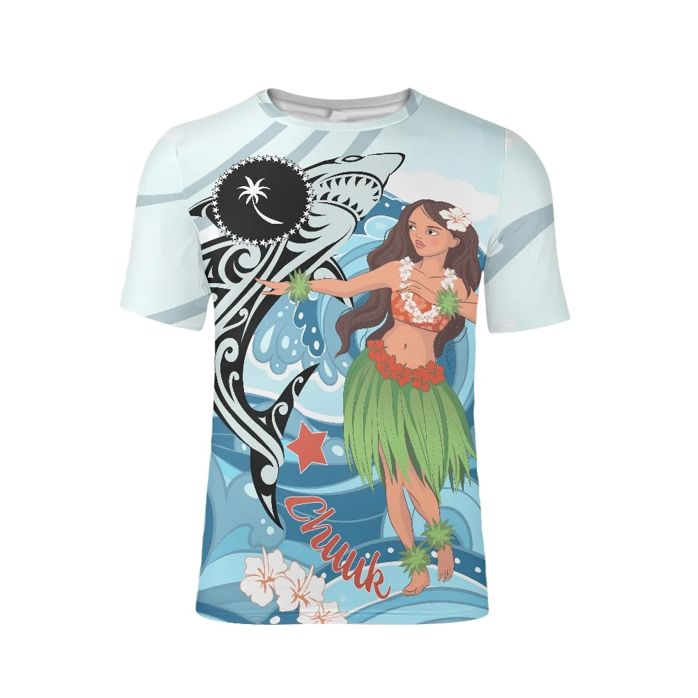 

African Girl Print Men's Clothing Polynesian Traditional Tribe Oversized T shirt Summer Mens Leisure Short Sleeve O Neck T Shirt