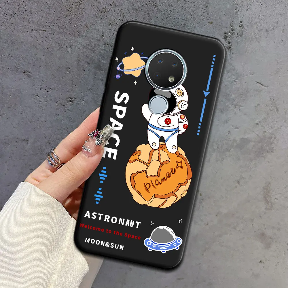 Cute Cartoon Astronaut Soft Silicone TPU Phone Case - Fashionable and Durable Back Cover