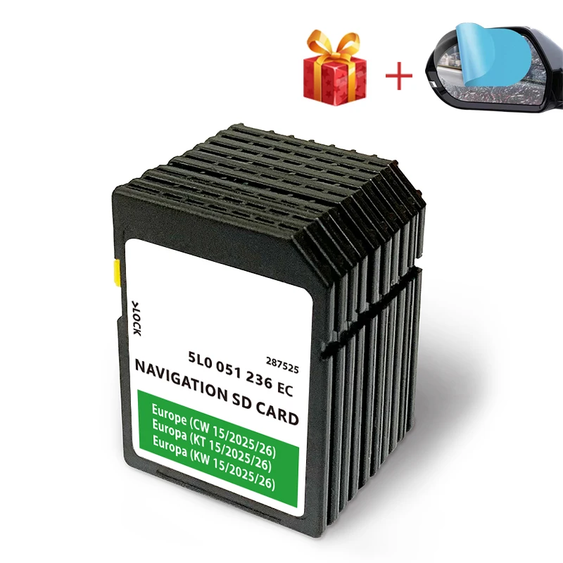 Memory card flash card flash memory card SD Card for Skoda Octavia Superb Fabia Rapid Yeti Kodiaq Karoq Car with MIB2 Amundsen Navi Update Europe Map