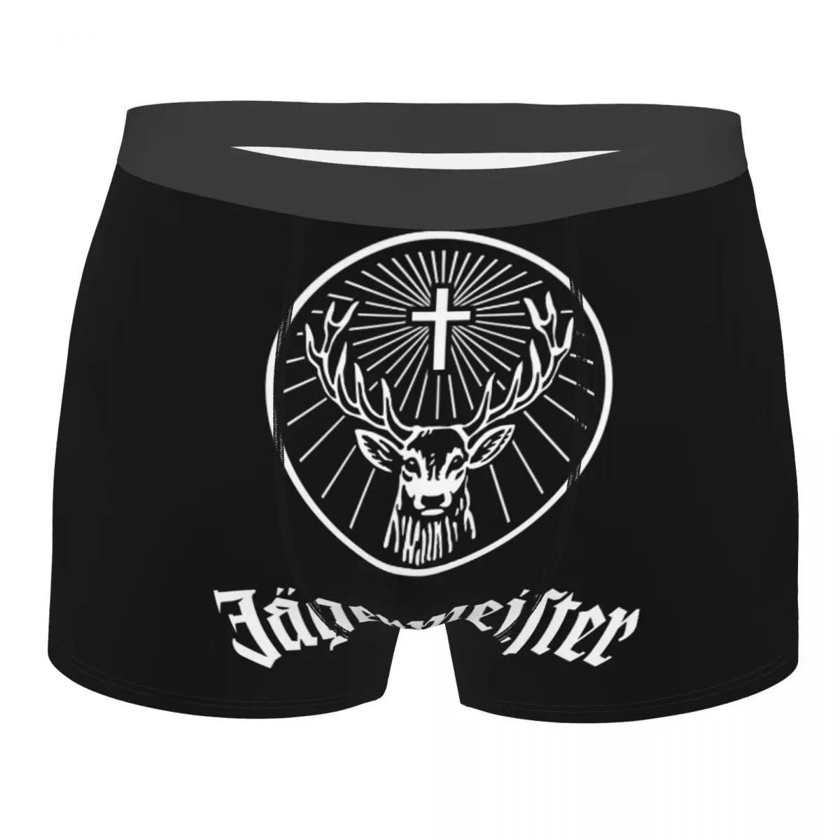 

Jagermeister Logo Boxer Shorts For Homme 3D Printed Underwear Panties Briefs Soft Underpants