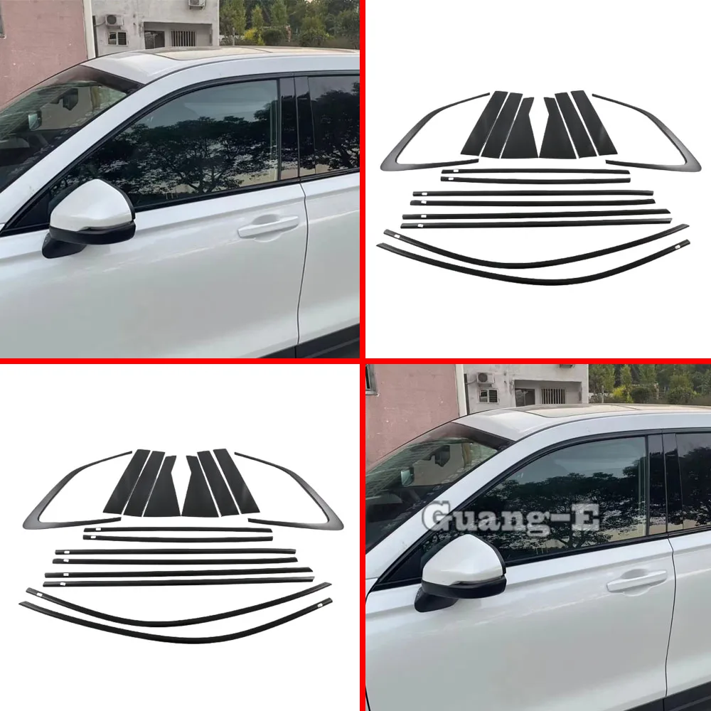 

For Honda CRV CR-V 2023 2024 Car Styling ABS Plastic Door Window Pillar Post Cover Trim Stickers Frame Auto Exterior Accessories