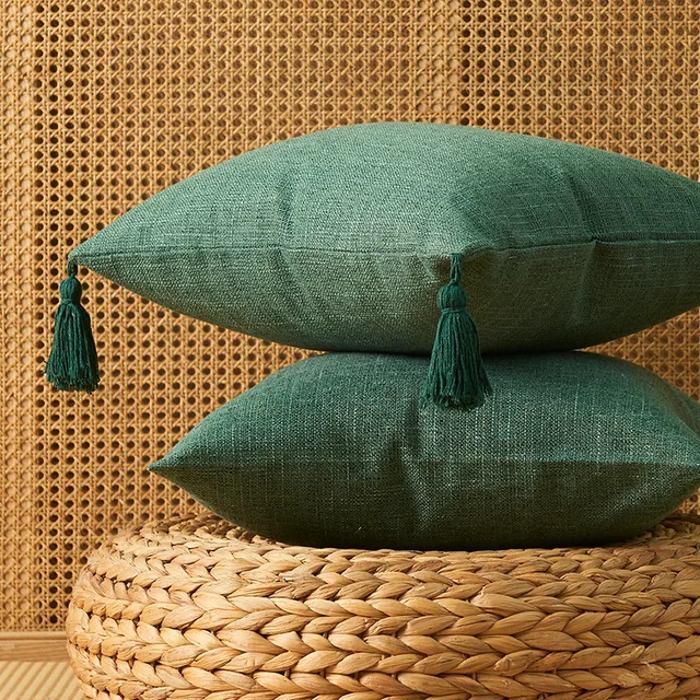 Green Boho Pillow Covers 4