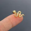 1PC Snake Gecko Piercing Ear Stud Earrings for Women Mini Delicate CZ Helix Tragus Helix Lobe Daith Body Stainless Steel Jewelry 6