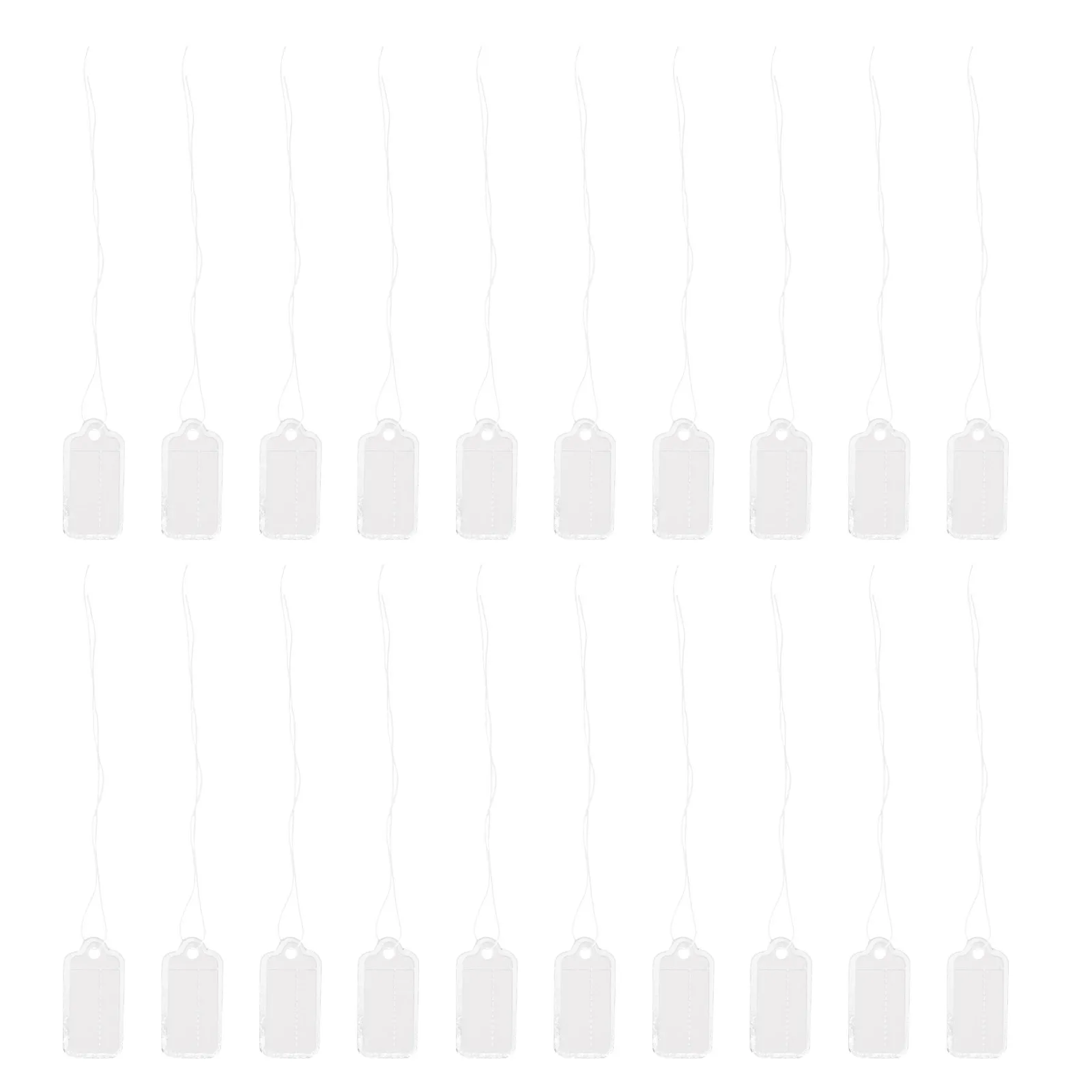 500Pcs 전문 보석 태그 의류 가격 라벨(끈 포함) 소매 전시용 매끄러운 표면 재고 관리 예술 공예품