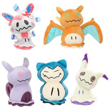 Pokemon Charizar Snorlax Cosplay Giocattoli di Peluche Mimikyu Cos Mewtw Eevee Umbreon Vaporeon Sylveon Carino Peluche Bambole Regali