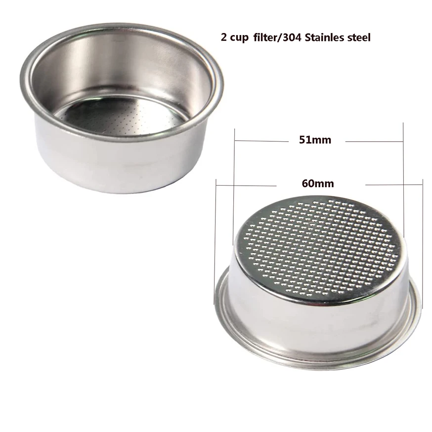 51 مللي متر القهوة Portafilter الفولاذ المقاوم للص...