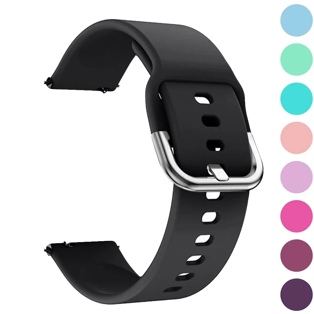 Universal Silicone Watch Strap 20-22mm - Premium Adjustable Band