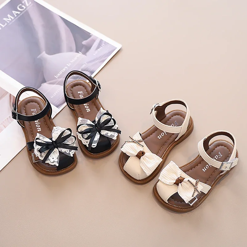 Girls Summer Flat Sandals Kids Beach Shoes