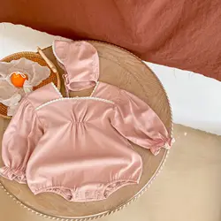 Body Style princesse pour bébé fille, combinaison en coton à manches bouffantes, vêtements à la mode à manches longues pour enfants, nouvelle collection printemps 2022 