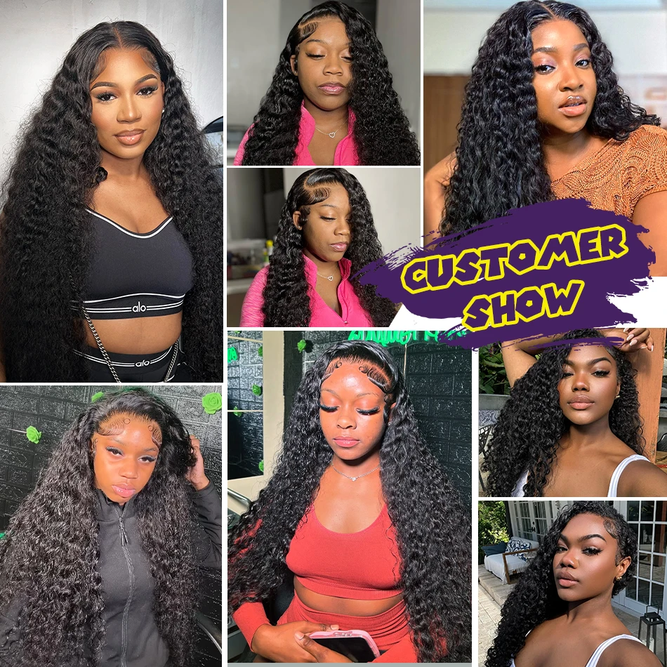 Deep Wave Human Hair Bundles Curly Hair Brazilian Weaving 28 30 40 42 Inch Natural Human Remy Loose Deep Wave Bundles
