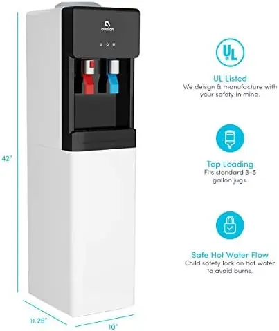 Avalon A1WATERCOOLER A1 Top Loading Cooler Dispenser, Hot & Cold Water