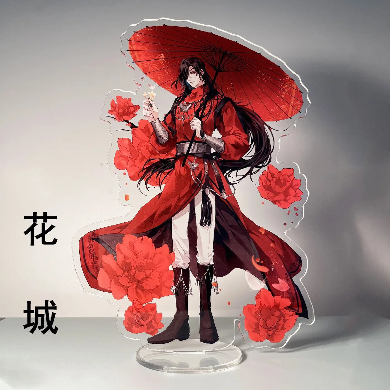 Heaven Officials Blessing Hua Cheng Xie Lian Standing Painted Human Figure Huacheng Xielian Standing Sign Tian Guan Ci Fu Stand