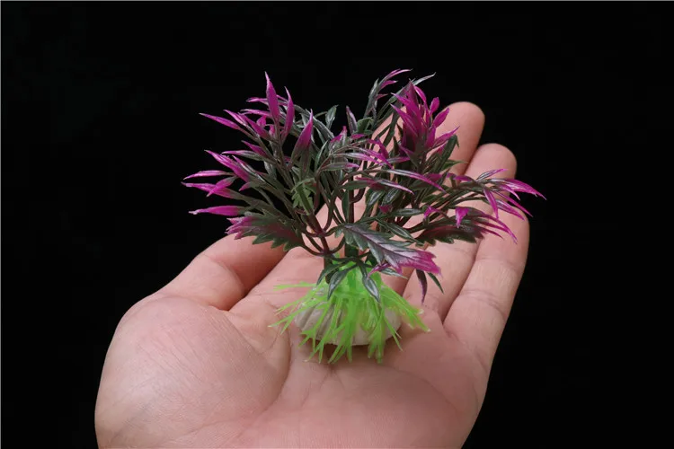 Aquarium Decor Artificial Water Weeds Lucky Bamboo Ornament Aquatic Plant Fish Tank Grass Decoration Accessories