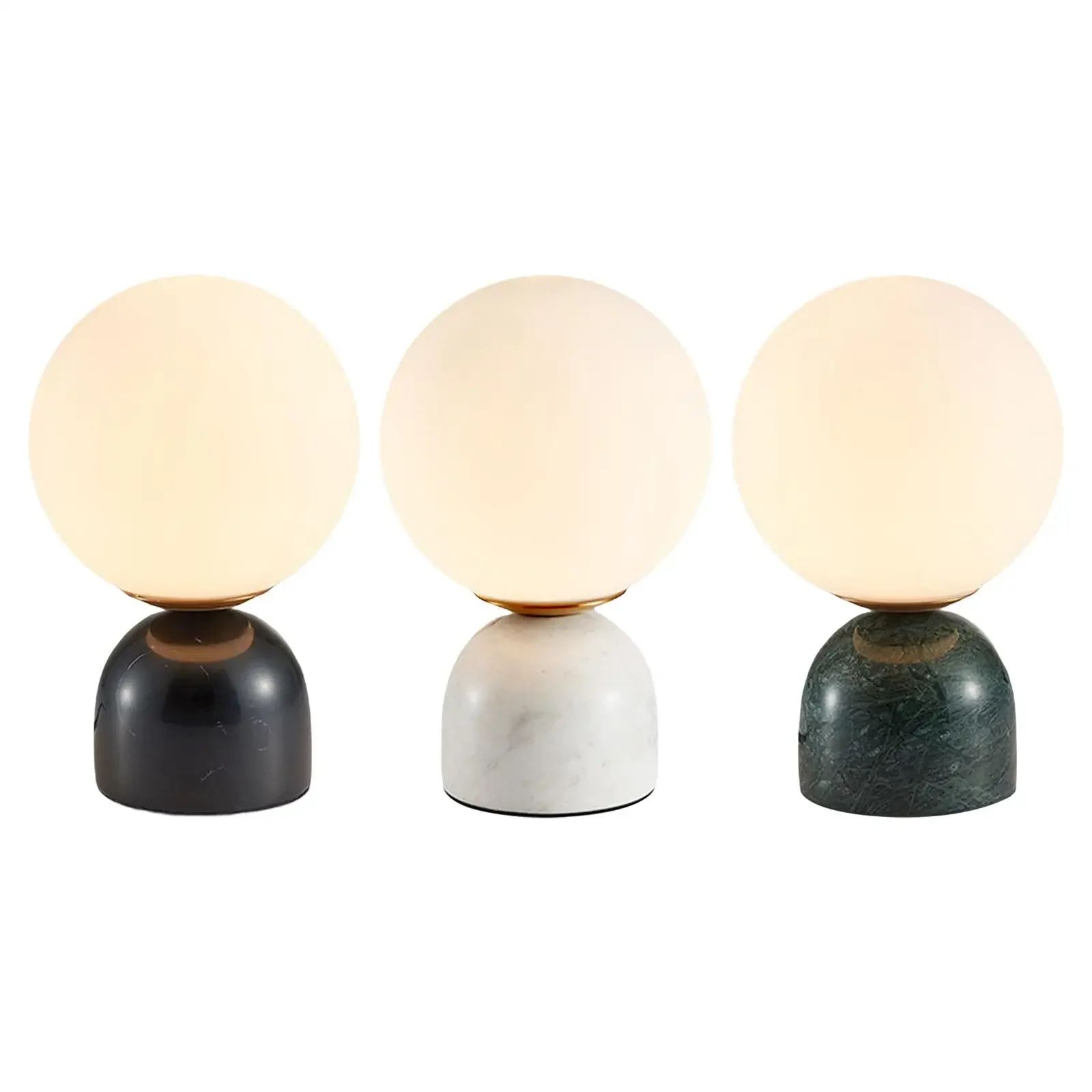 

Nelia Frosted Glass Globe Resin Table Lamp