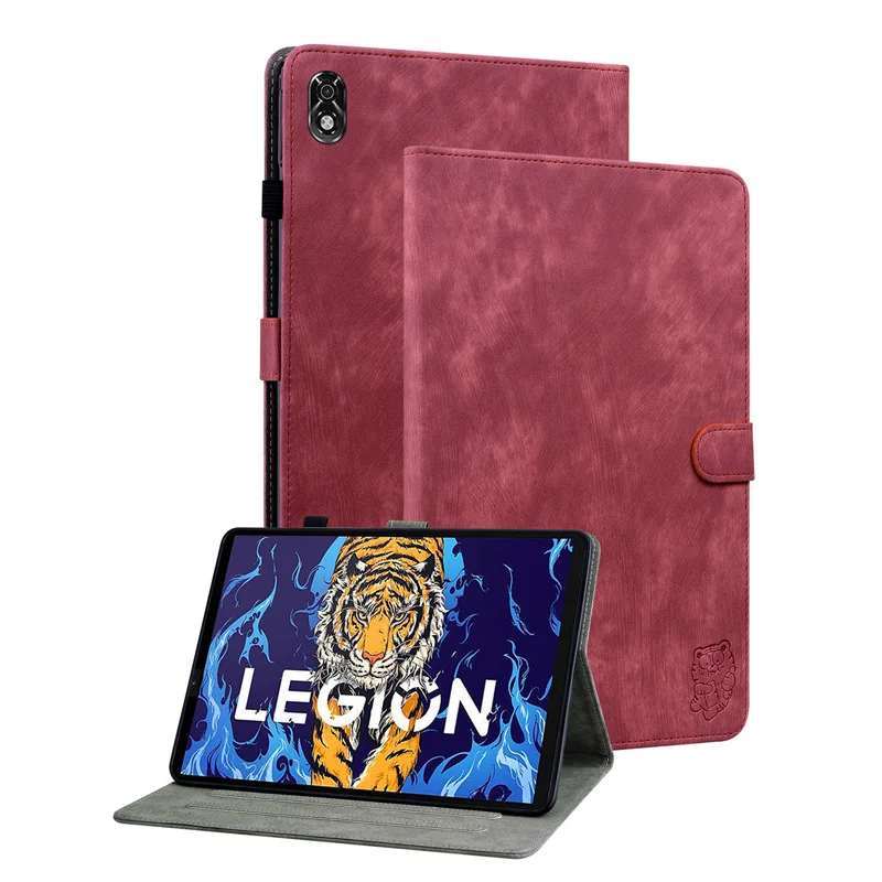 

Case For Lenovo Legion Y700 Magnetic Case, TB-9707F/TB-9707N Fashion Cute Tiger PU Leather Wallet Cover 8.8''inch Funda