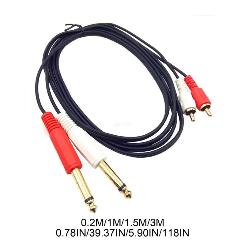 RCA-1/4 ̺,  1/4ġ 6.35- RCA ׷  ȣ  ̺ B85B