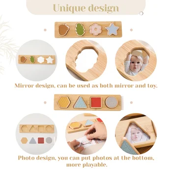 Children Stacking High Blocks Constructor - Wooden Toys 3